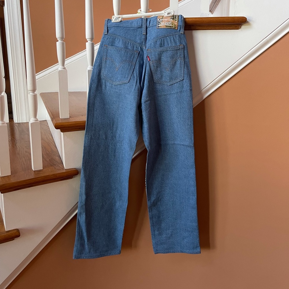 Levi’s X Farm Rio NWT cropped tropical jeans 26 - Picture 6 of 12